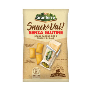 AGRIFORM SNACK&VAI GRANA PADANO G.20+SFOGLIA SENZAGLUTINE G.15