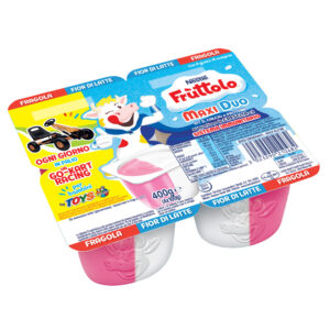 FRUTTOLO MAXI DUO FRAGOLA E FIOR DI LATTE G.100X4