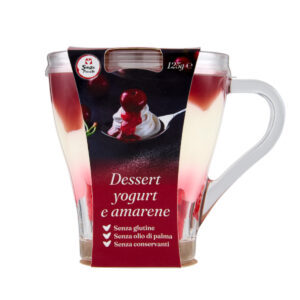 TAZZA DESSERT VARIEGATO ALL'AMARENA G.125 SENZA GLUTINE FLASH ¤ 2,49