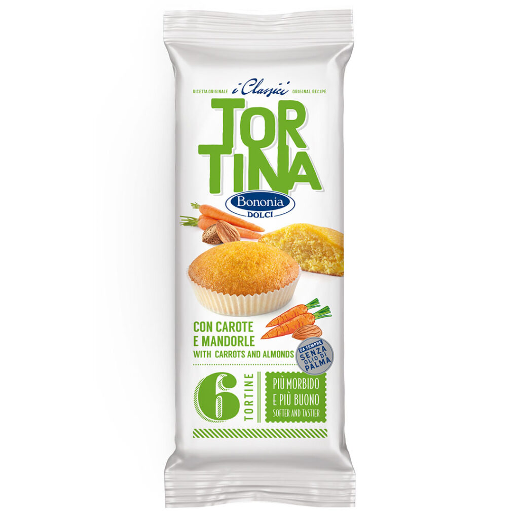 TORTINA CON CAROTA E MANDORLE G.228
