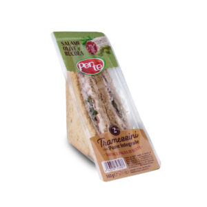 TRAMEZZINO INTEGRALE SALAME OLIVE E RUCOLA G.130