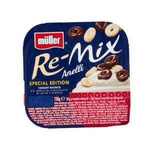 MIX ANELLI CIOCCOLATO AL LATTE E BIANCO G.150