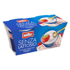 YOGURT ALLA FRAGOLA SENZA LATTOSIO G.125X2