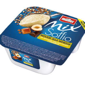 MIX SOFFIO ALLA VANIGLIA PIU' NOCCIOLE CON CIOCCOLATO E CARAMELLO G.120