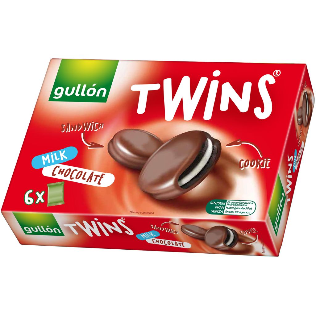TWINS MILK CHOCOLATE PACK X6 G.252