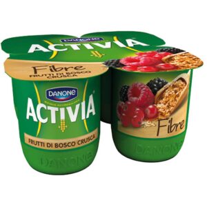 ACTIVIA FIBRE FRUTTI DI BOSCO E CRUSCA G.125X4