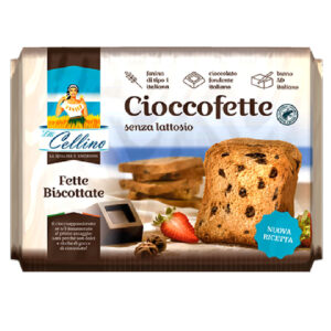 FETTE BISCOTTATE CON GOCCE CIOCCOLATO FONDENTE E BURRO SENZA LATTOSIO G.360