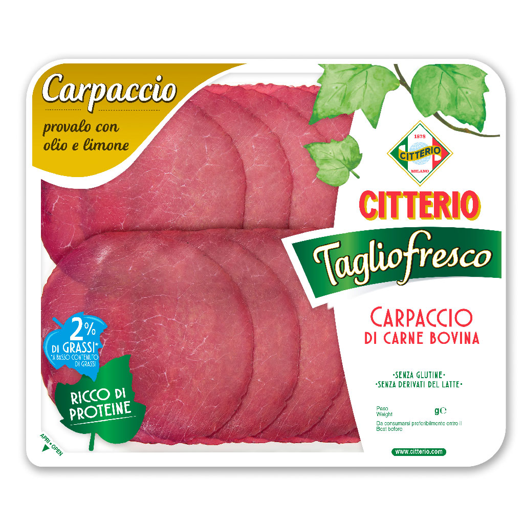 TAGLIOFRESCO CARPACCIO DI CARNE BOVINA G.90