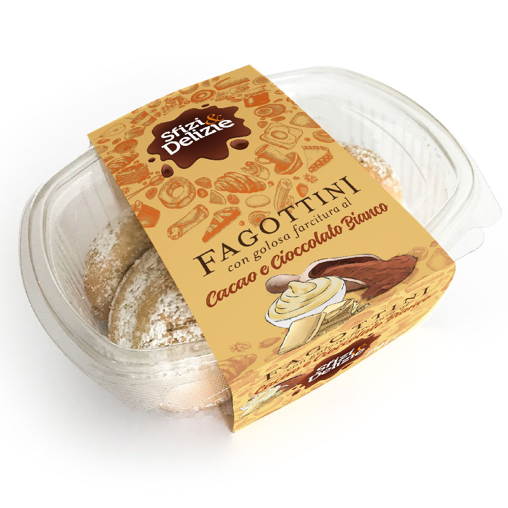 FAGOTTINI CACAO E CIOCCOLATO BIANCO G.250