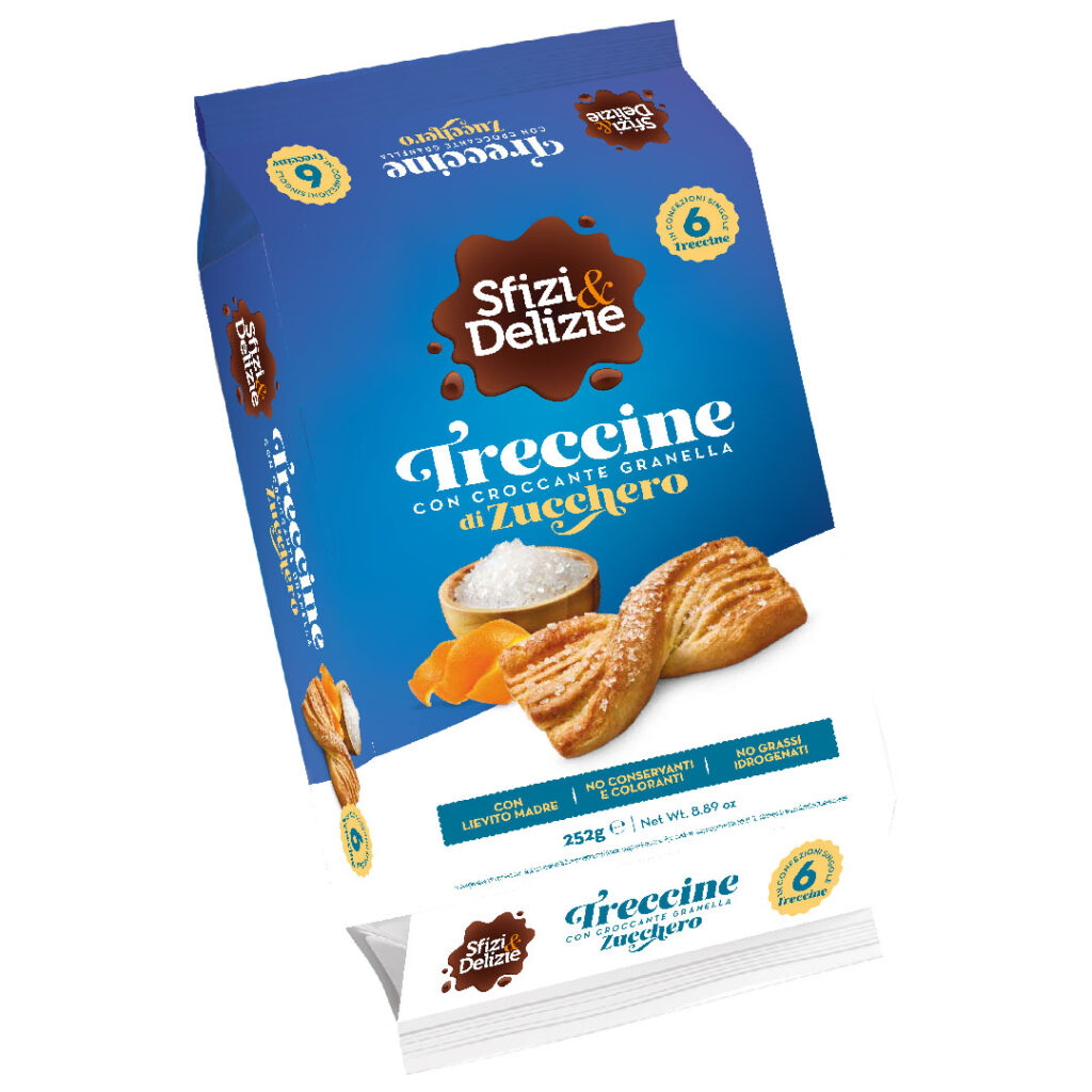 TRECCINE CON GRANELLI DI ZUCCHERO G.252