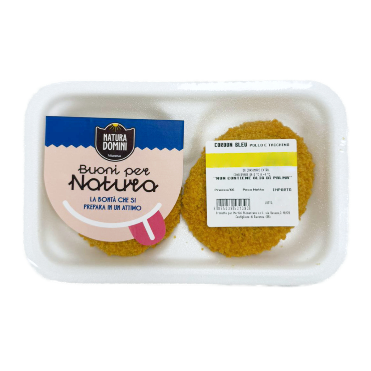 CORDON BLEU POLLO E TACCHINO G.220