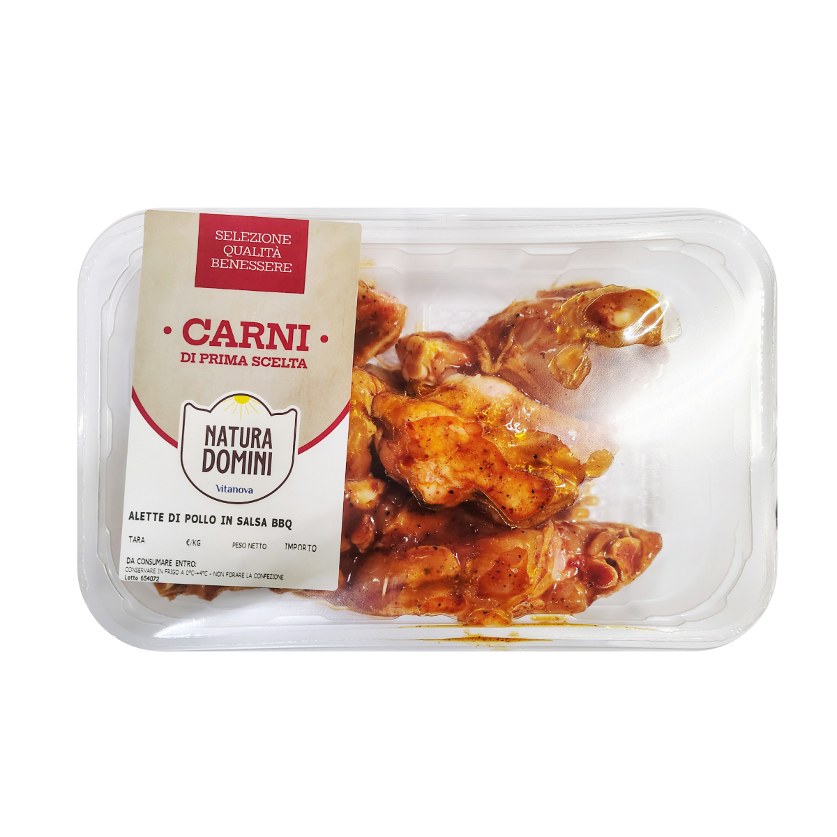 BOX ALETTE DI POLLO IN SALSA BBQ (PZ 4)